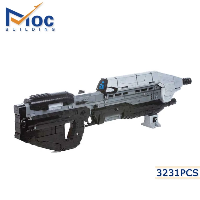 MOC Star Military Series Halo MA5D Rifle Building Block Assembly Model DIY Brick Toys Boy's Birthday Gifts Creator 1