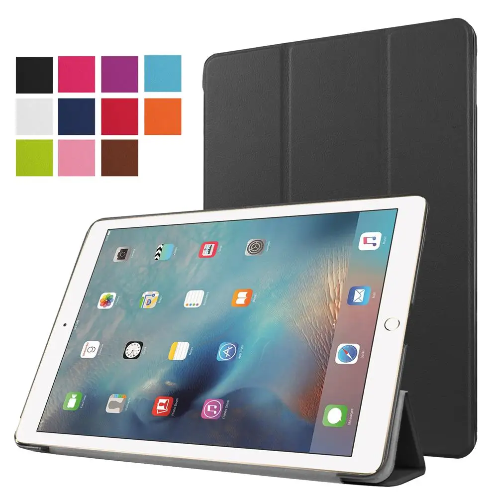 Чехол-подставка для Apple iPad Pro 12,9 ультра тонкий магнитный стенд флип Смарт Пробуждение защитный чехол для планшета со стилусом