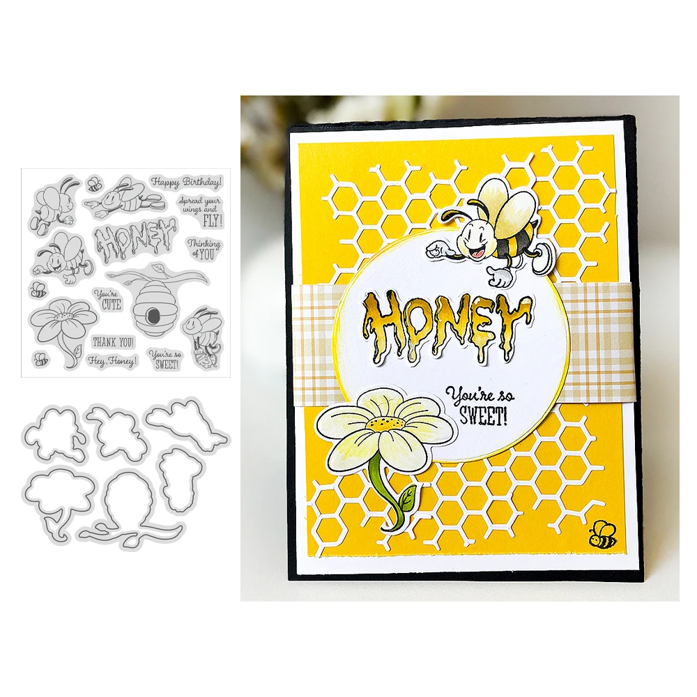 Bee Transparent Clear Silicone Stamp/Seal for DIY Scrapbooking/photo Album  Decorative Card Making