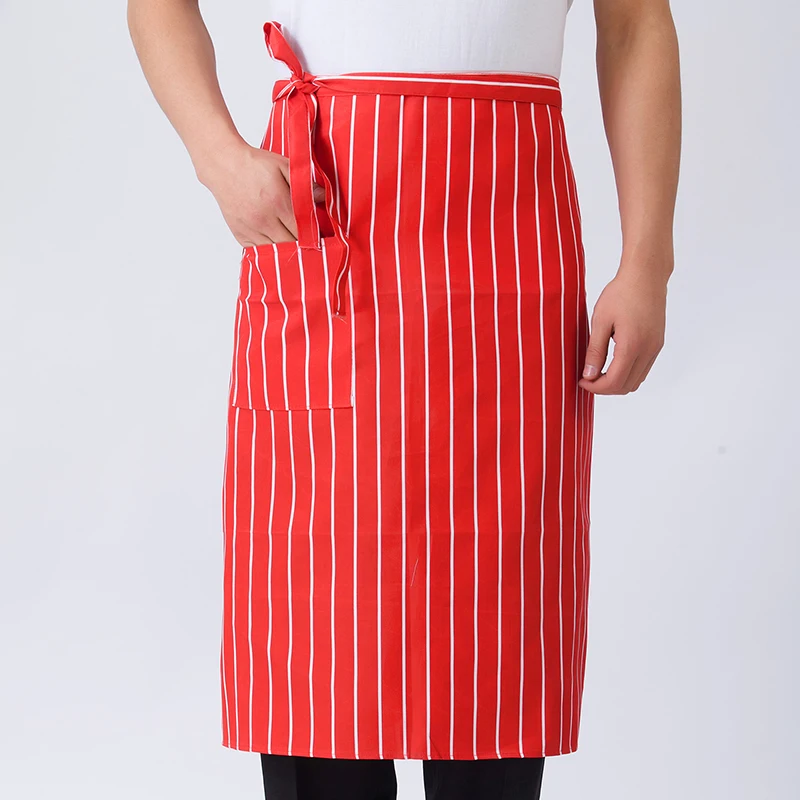2024 Newest Hot Solid Cooking Kitchen Apron For Woman Men Chef Waiter Cafe Shop BBQ Hairdresser Aprons Bibs Kitchen Accessory