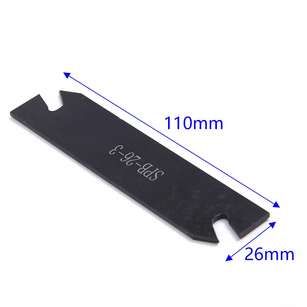 

SPB26-3 Cut-Off Blade Parting Grooving Insert Plate Tools Holder Metal Cutting