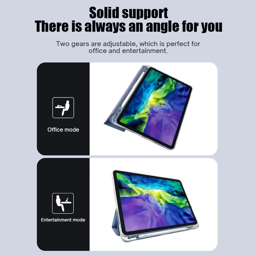 Ipad Case para Pro 11 m1 Para2023 2023 10.2 8th Geração Capa 2023 Ipad 9.7 6th Mini 45 ar 10.5 10.9 Lápis Cases 2023 - Imagem 6