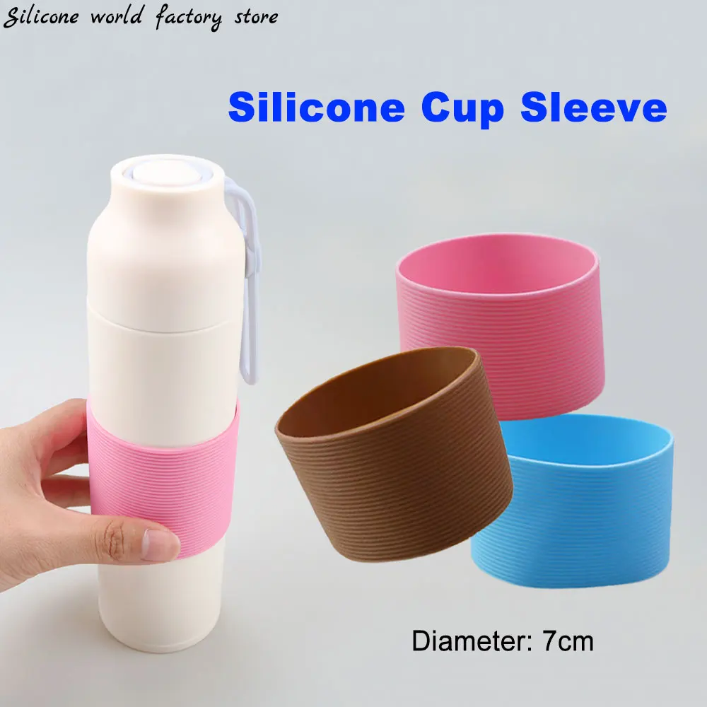 Silicone Cup Sleeve Reusable Coffee Sleeve For Hot Drink Heat-Resistant Mug  Protector For Iced Hot Drink Silicone Sleeves - AliExpress