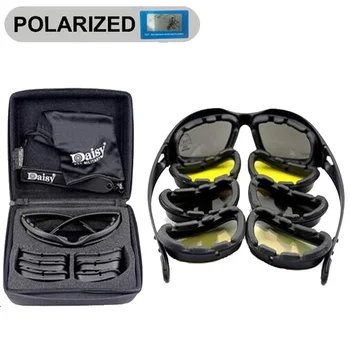 

Sport Polarized Sunglasses Men X7 / C5 Tactical Military Glasses Hunting Shooting Airsoft Goggles 4 Lens Camping Hiking Glasses