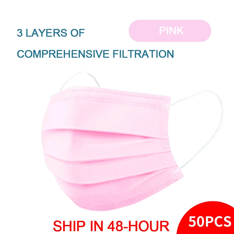 Бесплатная доставка черная маска для рта одноразовая Нетканая лица Пылезащитная