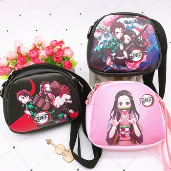 

One Shoulder Bag: Ghosts&Deathblade Animation Bag Around You Beans Crossbody Bag for Children One Shoulder Cartoon PU Bag