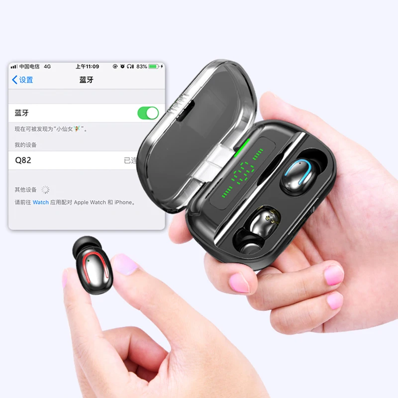 Tkey Q32 Bluetooth наушники TWS беспроводные наушники Bloototh гарнитура 5,0 Blutooth наушники с шумоподавлением для IPhone Xiaomi
