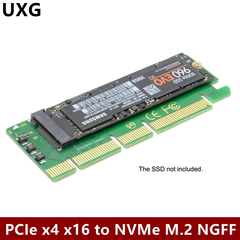 PCI-E 3 0 16x x4 к M-key NGFF NVME AHCI SSD адаптер для XP941 SM951 PM951 A110 m6e 960 EVO | Компьютеры и офис