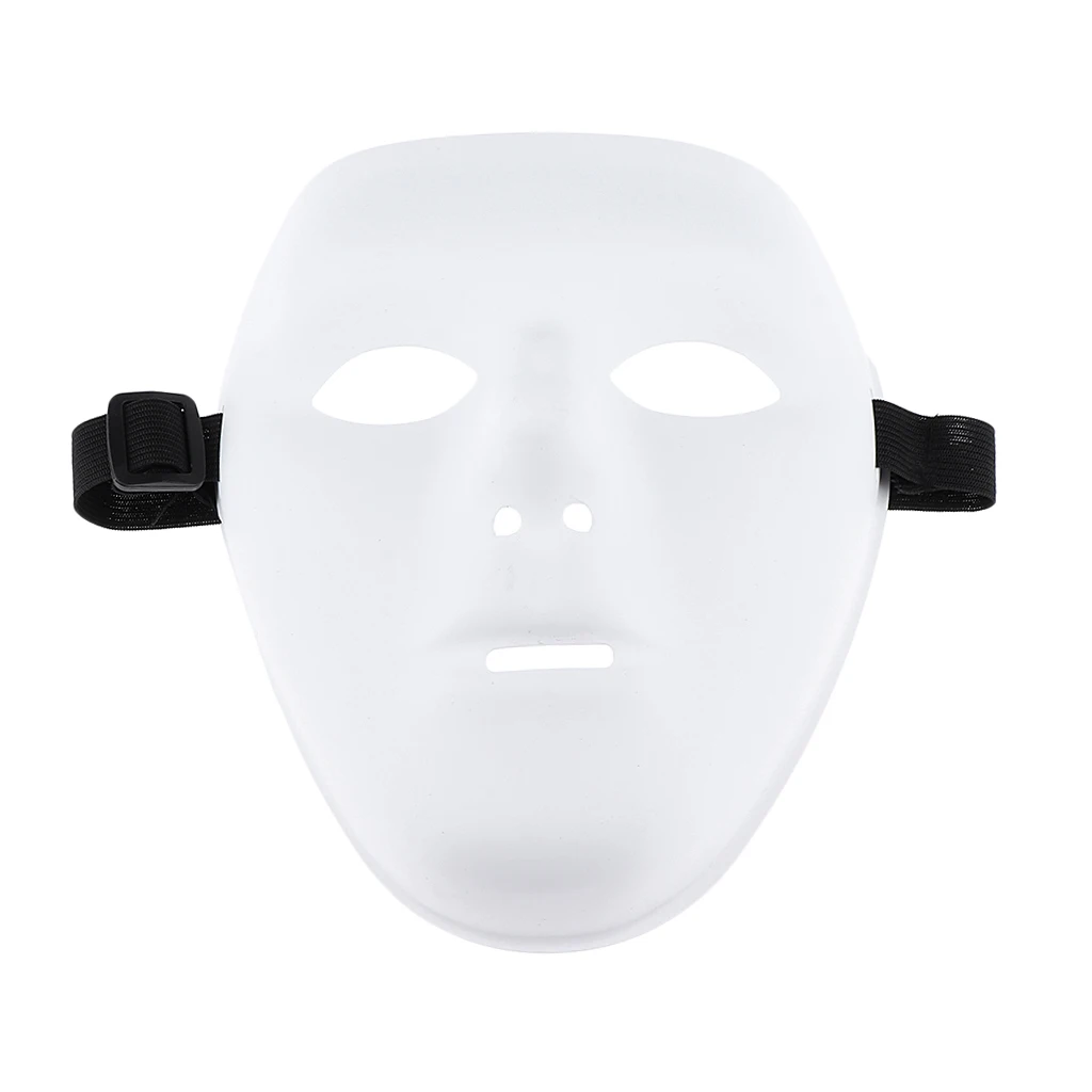 Halloween White/Gold Face Mask Jabbawockeez Costumes Horror Movie Roleplay Party