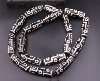 

Magic Power Tibetan Old Agate 9 Eye of King Prayer Necklace dZi Bead Talisman 3A LKbrother Sauces Top Quality Garrentee