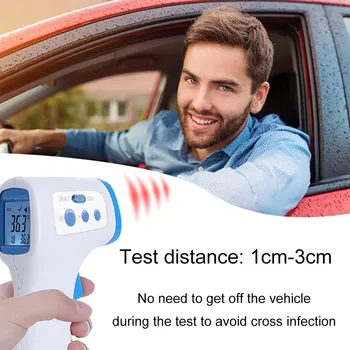

LCD forehead thermometer portable handheld digital temperature gauge gun non contact ir infrared body thermometer tool hot