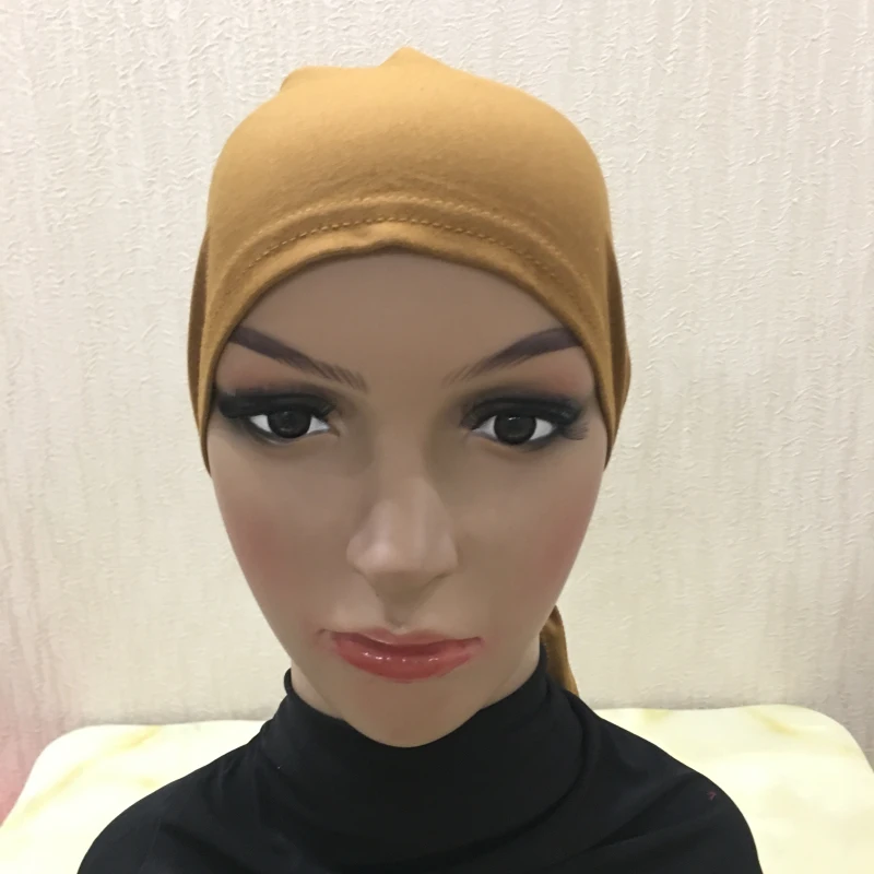 Полное покрытие Внутренняя мусульманская хлопковая хиджаб шапка мусульманская головной убор турецкий шарф мусульманский головной убор
