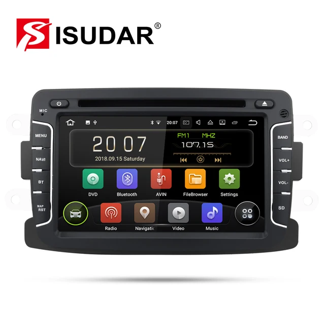 $US $217.04 Isudar 2 Din Auto Radio Android 9 For Dacia/Sandero/Duster/Renault/Captur/Lada/Xray 2/Logan2 Car Mu