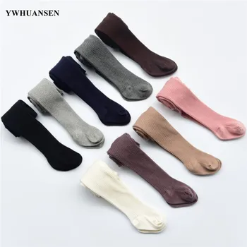 

YWHUANSEN 0-8 Years 9 Colors Spring Autumn Striped Tights For Toddlers Children's Tights Cotton Baby Girl Boys Knitted Pantyhose