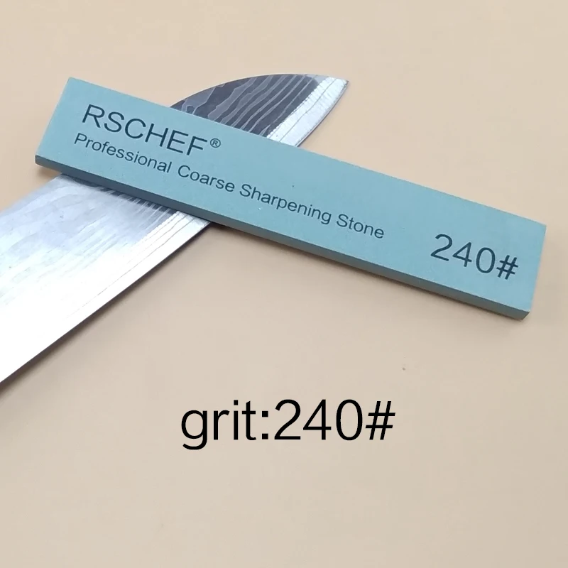 RSCHEF новая точилка для ножей белый корундовый материал точильный камень 160 мм* 30 мм точильный камень уплотнительный Камень точильный инструмент - Цвет: grit 240