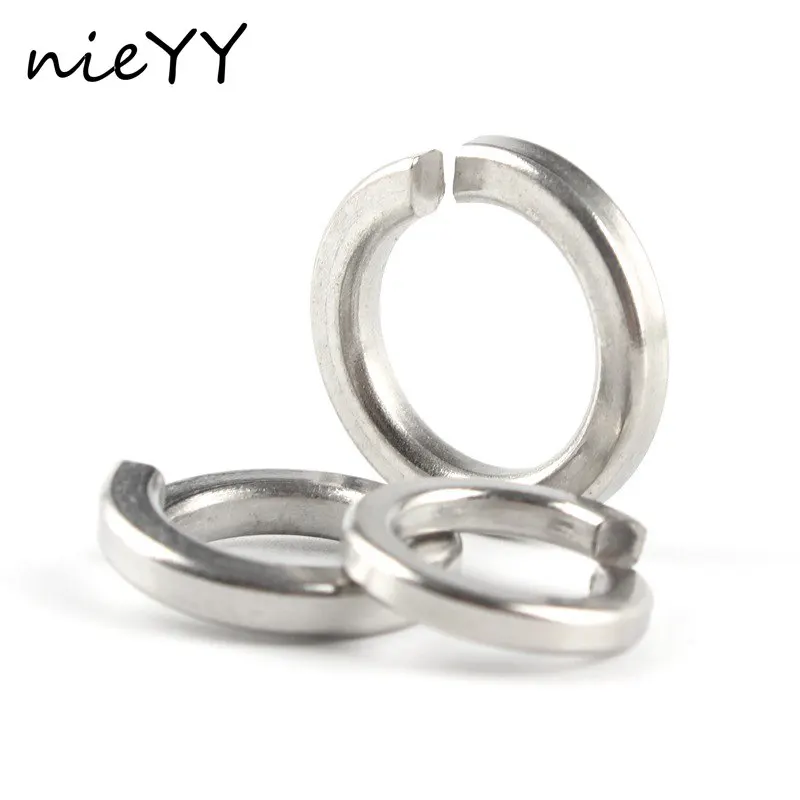 

5/30/30/50/100pcs M2 M2.5 M3 M4 M5 M6 M8 M10 M12 M14 M16 304 Stainless Steel Flat Washer GB93 Spring Lock Washer Elastic Gasket