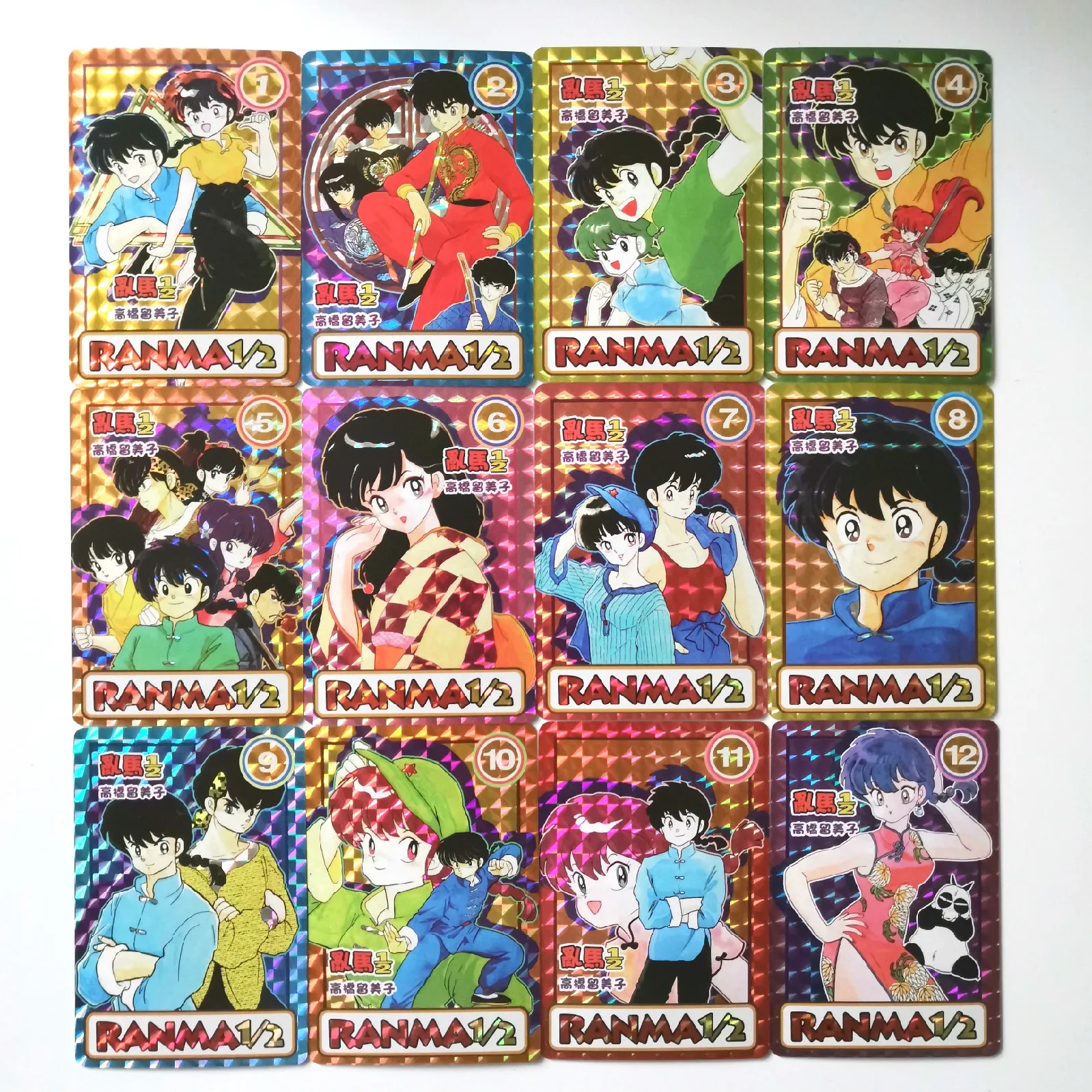 12 шт./компл. Ranma 1/2 имитация полная версия oys хобби Коллекционная игра Коллекция