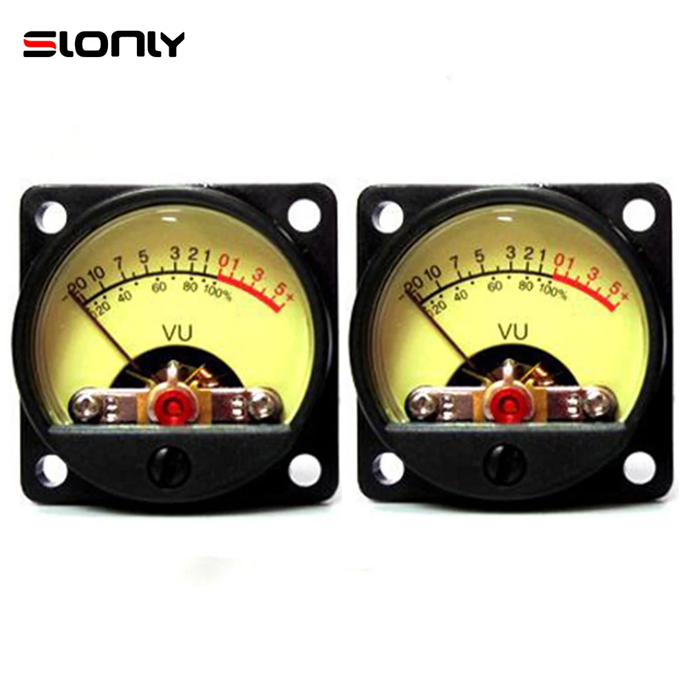 2 Pz Tr-35 Ad Alta Precisione Vu Meter Level Db Meter Amplificatore Pre-Level Level Meter Altoparlante Misuratore Di Potenza Testa Con Retroilluminazi