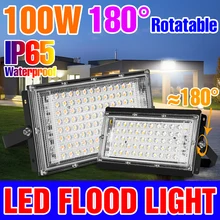 

100W Floodlights LED Garden Street Lights AC85-265V Outdoor Wall Lamps IP65 Waterproof Squares Landscape Lighting Spotlight 220V