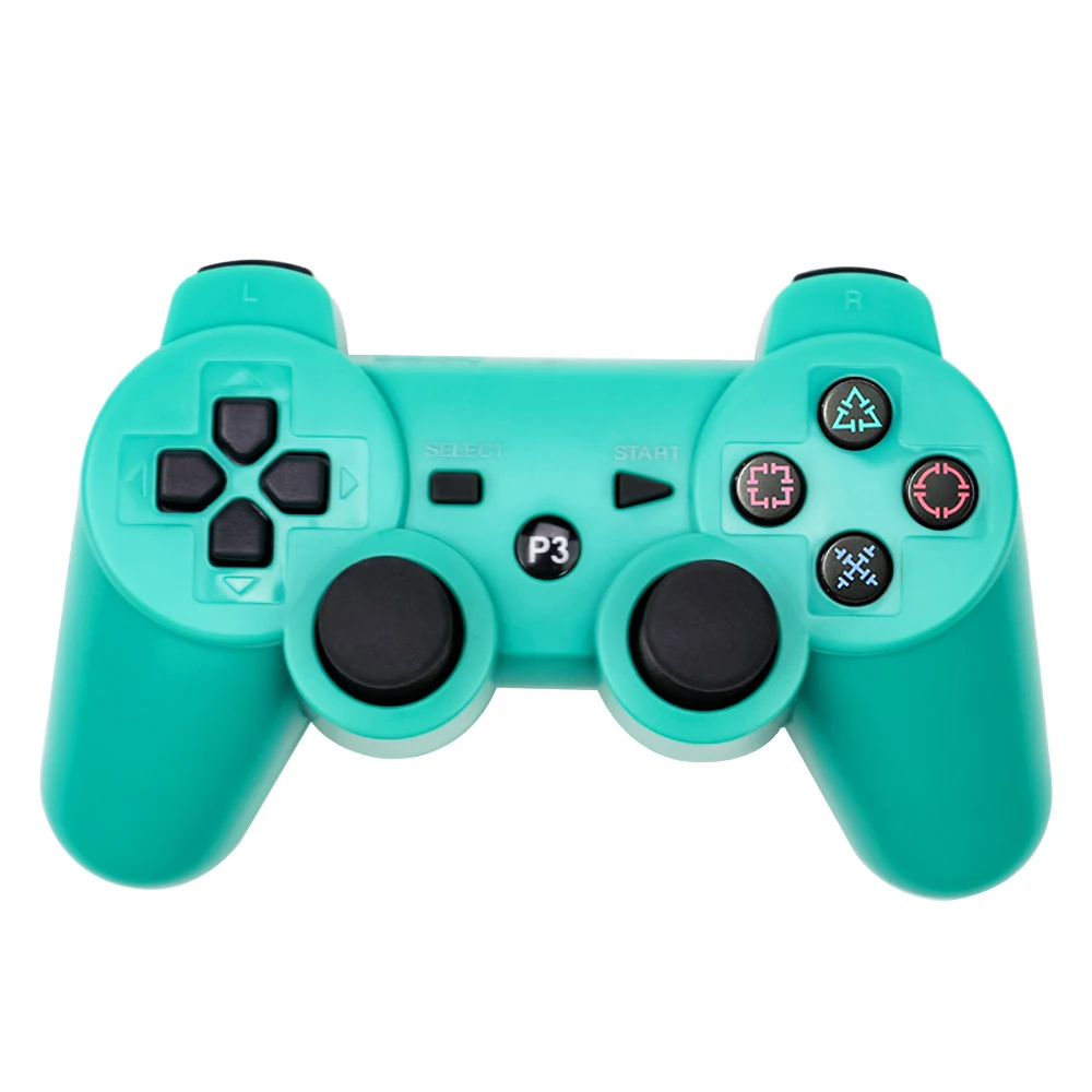 Беспроводной Bluetooth контроллер для sony PS3 геймпад для Play Station 3 джойстик для sony Playstation 3 PC для Dualshock контроллер - Цвет: Type 1 Green
