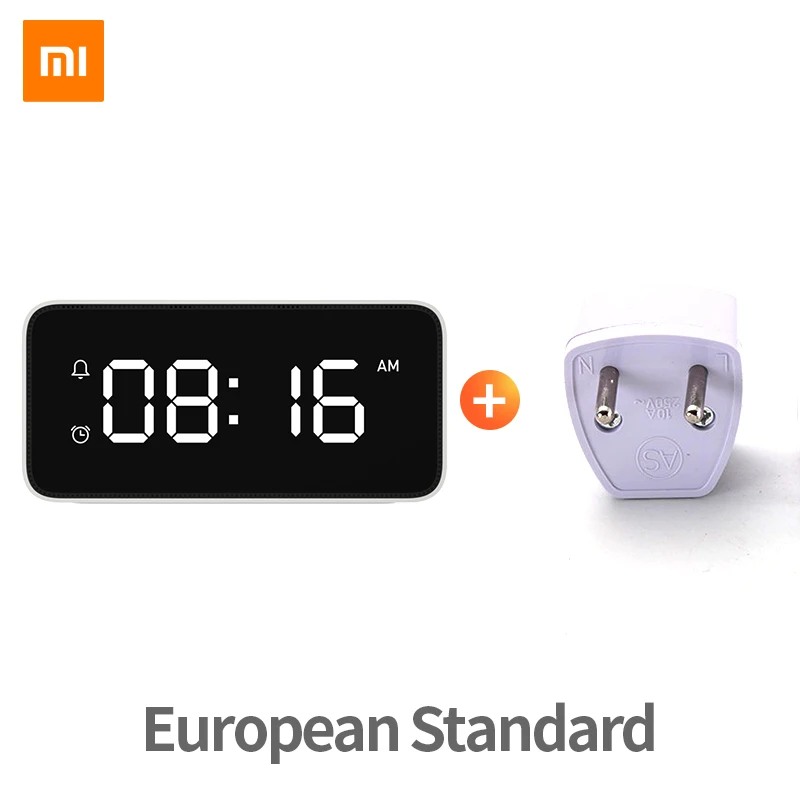 EU Plug Xiao mi jia Xiao Love умный будильник Голосовая трансляция часы ABS настольные Dersktop часы Автоматическая Калибровка времени mi Home App - Цвет: EU Plug