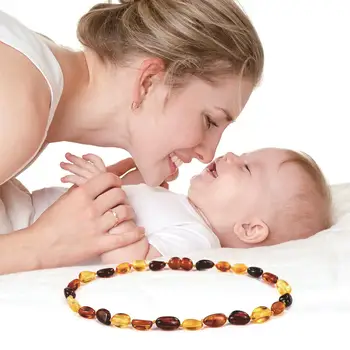 

3UMeter 2019 New Class A Teething Necklace for baby Necklace Supply Certificate Authenticity Genuine Baltic Natural Stone Gift