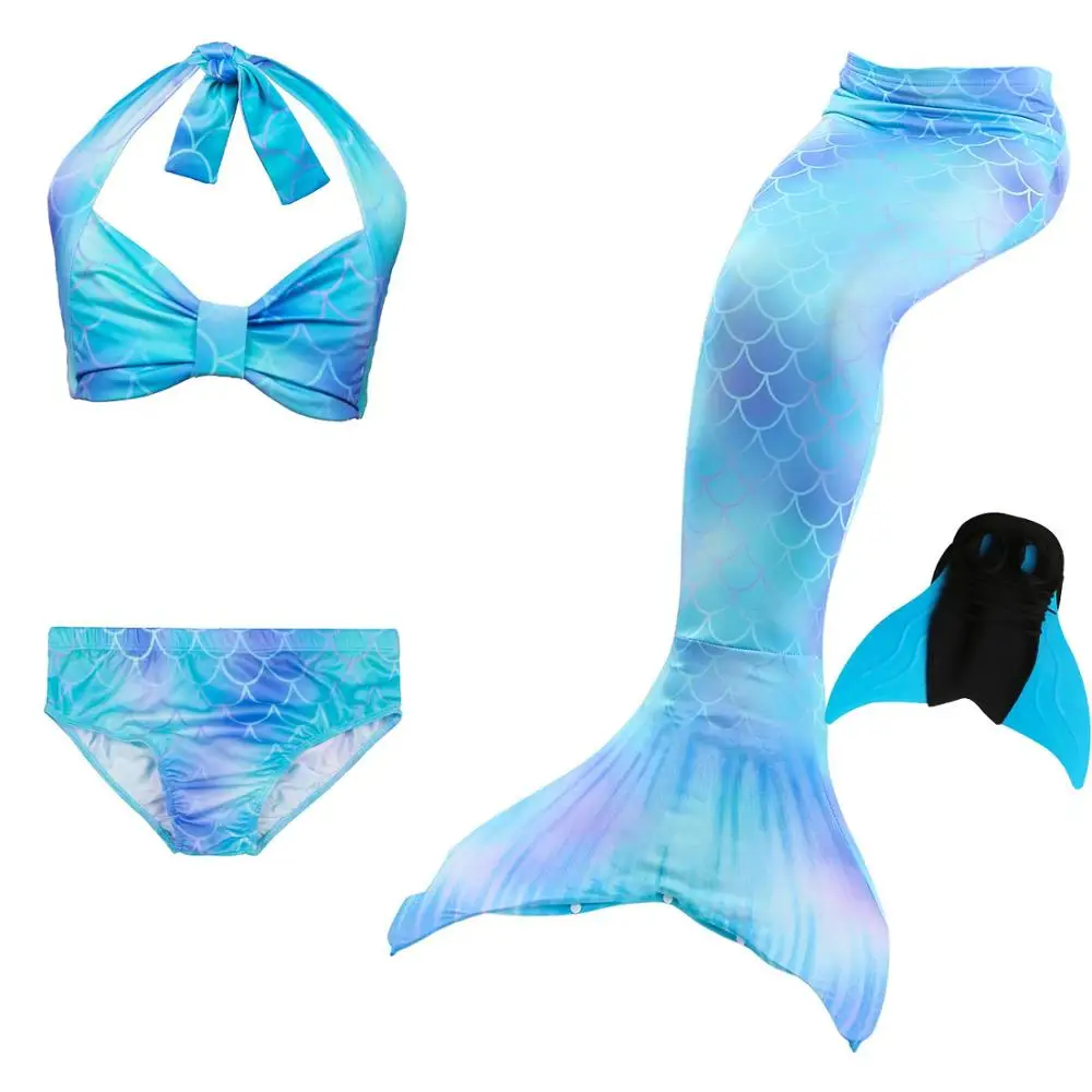 Hot-Children-Swimming-Mermaid-Tails-With-Monofin-Costume-Girls-Kids-Swimsuit-Ariel-Swimmable-Mermaid-Tail-for(14)