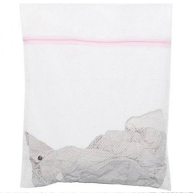 Zippered Mesh Laundry Wash Bags Foldable Lingerie Bra Socks Underwear Washing Machine Clothes Protection Net Travel Storage Bag
