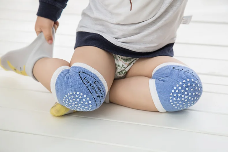 Новые дышащие детские наколенники носки из материала на основе хлопка Нескользящие детские, для малышей, наколенники для ползания для девочек детские гетры для малышей Для женщин