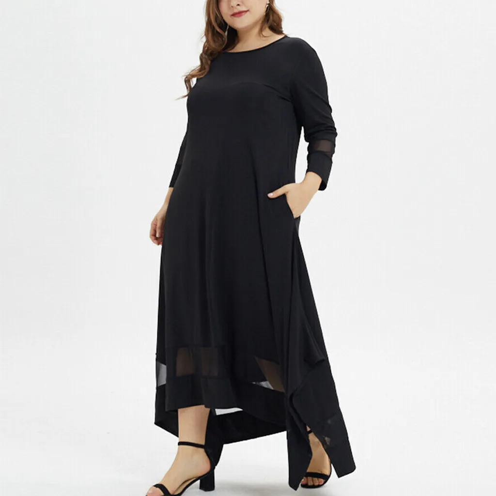 simple black maxi dress