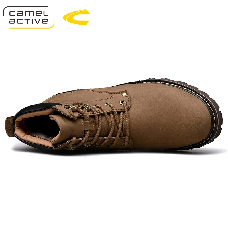 Camel Active New Men's Boots Winter Man Cushioning Leather Tooling Boot Textured Scrub Male Ankle Botas Footwear AliExpress