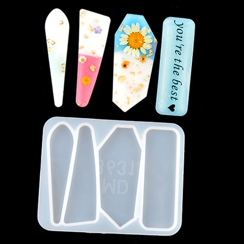 

Geometric Barrette Hair Clip Silicone Mold Jewelry Epoxy Resin DIY Hairpin Tools