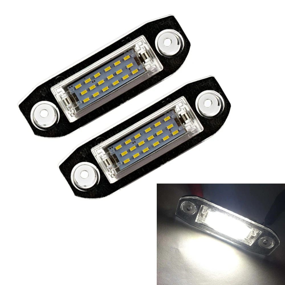2pcs Canbus Led License Plate Light For Volvo S80 Xc90 S40 V60 Xc60 S60