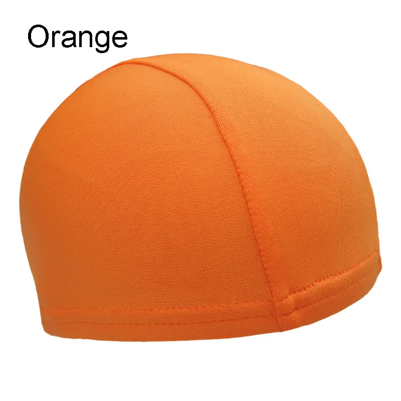 Soft Helmet Liner Quick-dry Skull Cap Under Helmet Cycling Headgear Bicycle Sports Breathable Beanie Adults Unisex ALS88 - Цвет: Оранжевый
