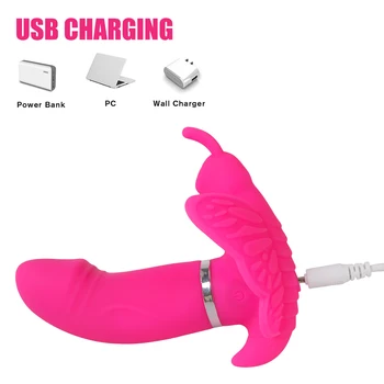 In Panties Butterfly Vibrator For Women Clitoris Stimulator Vagina Ball Anal Plug Female Masturbator Erotic Sex Toys Wireless 5