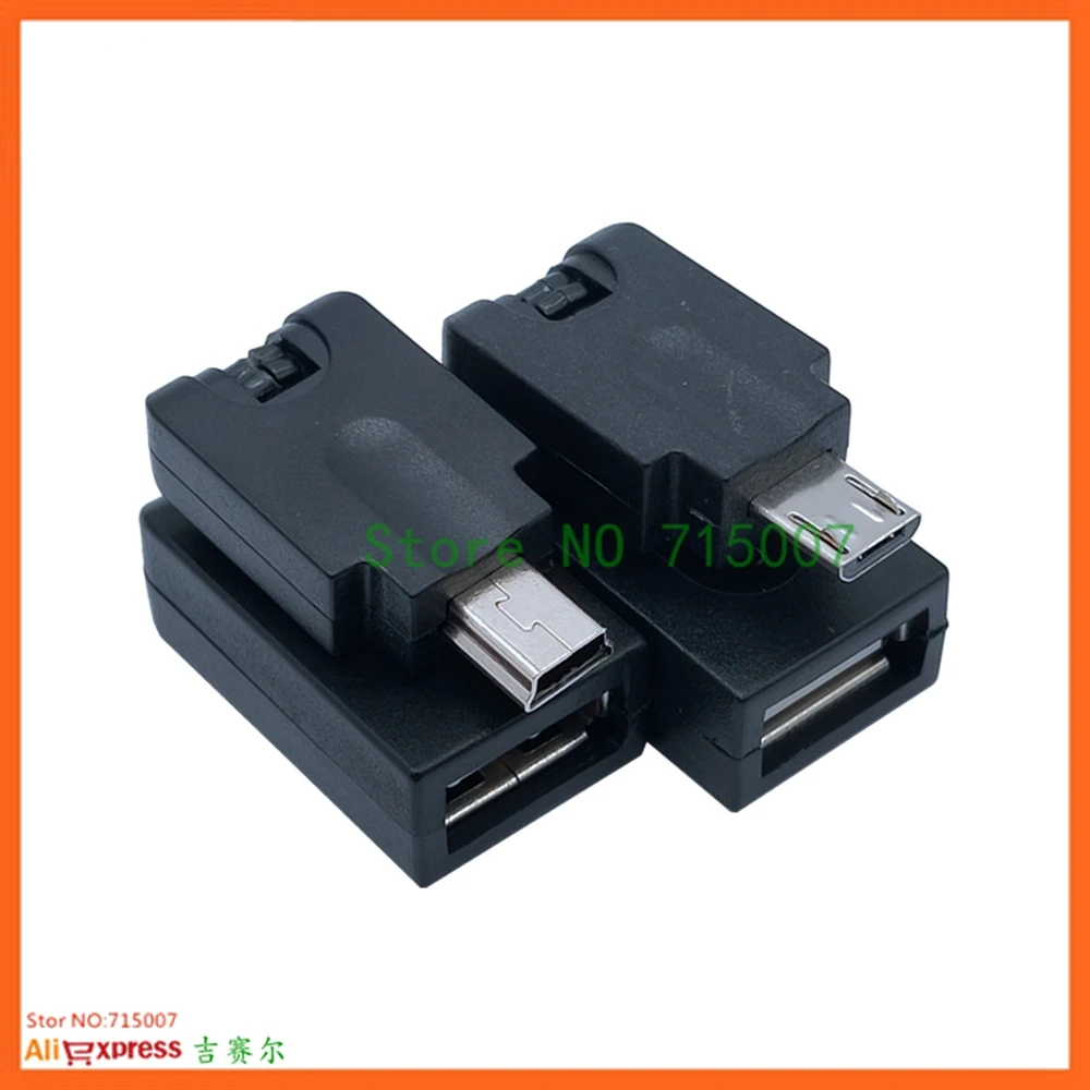 Удлинительный Кабель адаптер с углом поворота 2 0 градусов мини и микро USB 360