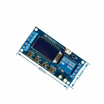 

One way relay delay power off module with display