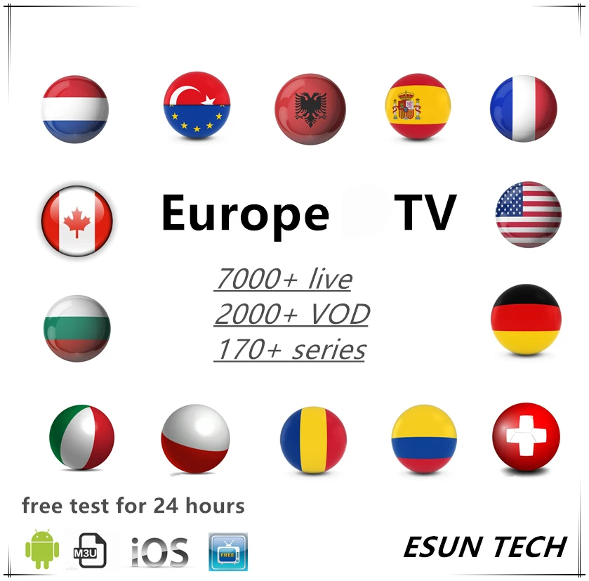 Французский IPTV арабский голландский Android m3u плеер smarters ESUN Премиум Сервер abonnement Французский IPTV арабский голландский Android m3u плеер smarters ESUN Премиум Сервер abonnement
