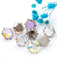 

Astrobox 8mm 10Pcs Hexagon Magic Mirror Glass Strass Flatback Stone Nail Art Rhinestone For Glue Nail Accessories Jewelry Making