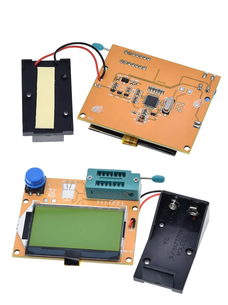 ESR метр Mega328 Транзистор тестер цифровой V2.68 ESR-T4 Диод Триод Емкость MOS/PNP/NPN LCR 12864 ЖК-экран тестер