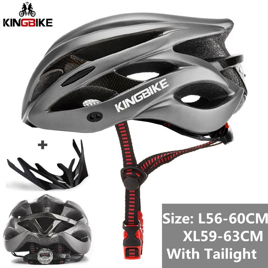 KINGBIKE New Design Black Bicycle Helmets MTB Mountain Road Cycling Helmet Bike casco ciclismo bicycle helmet size L-XL - Цвет: P-629