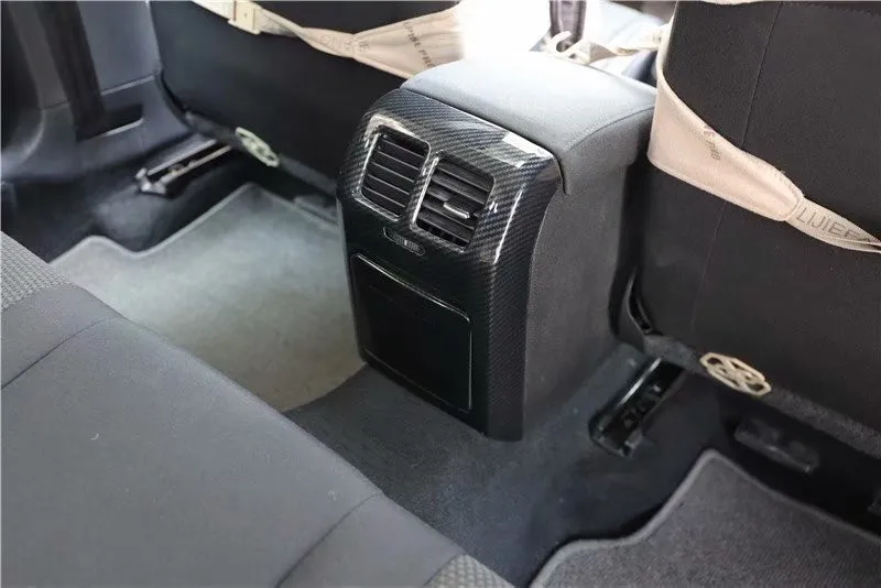 1 лот, автомобильные наклейки, АБС углеродное волокно, зерно, задний кондиционер, на выходе, декоративная крышка для 2009-2013 Volkswagen VW golf 6 MK6
