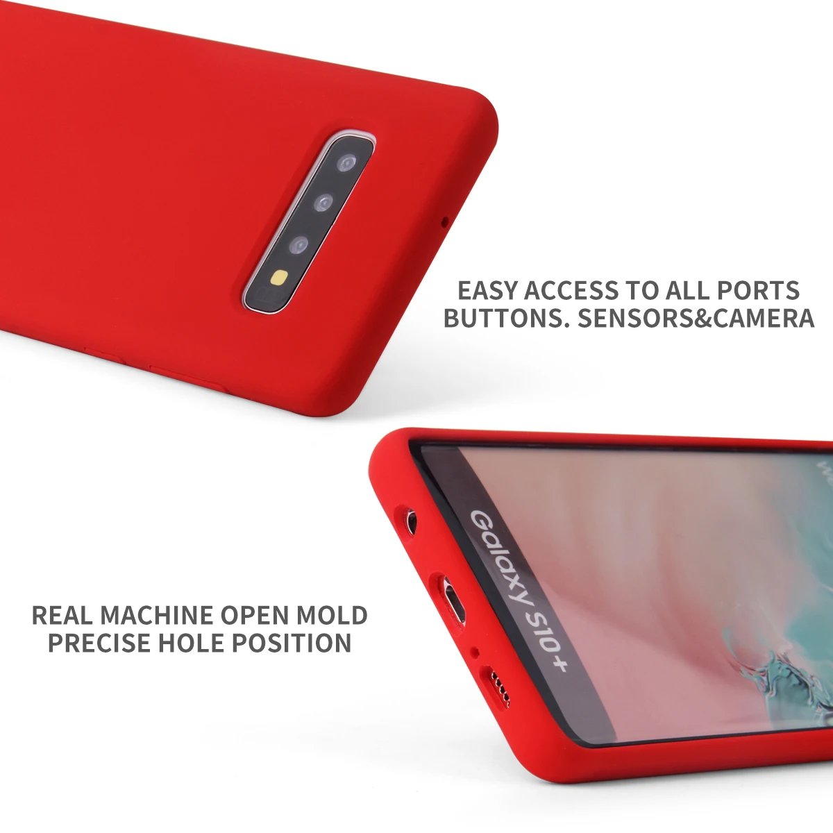 Новый мягкий чехол из чистого жидкого силикона для Samsung S10 Lite шелковистая мягкая