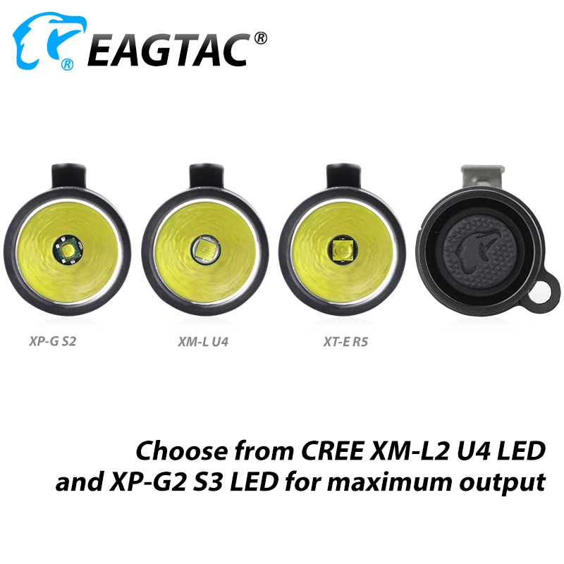 EAGTAC D25C2 XM-L2 850 Lumens 4 Modes 7 Hidden Outputs LED Flashlight Mini Torch Lower Low Mode - 4000206488784