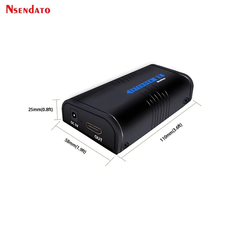 Extensor de Rede sobre ip Hdmi Utp Cat5e 6 Rj45 Lan Rede Adaptador 120m Extensão Transmissor Receptor Lkv373a 1080p - Tcp - Image 6