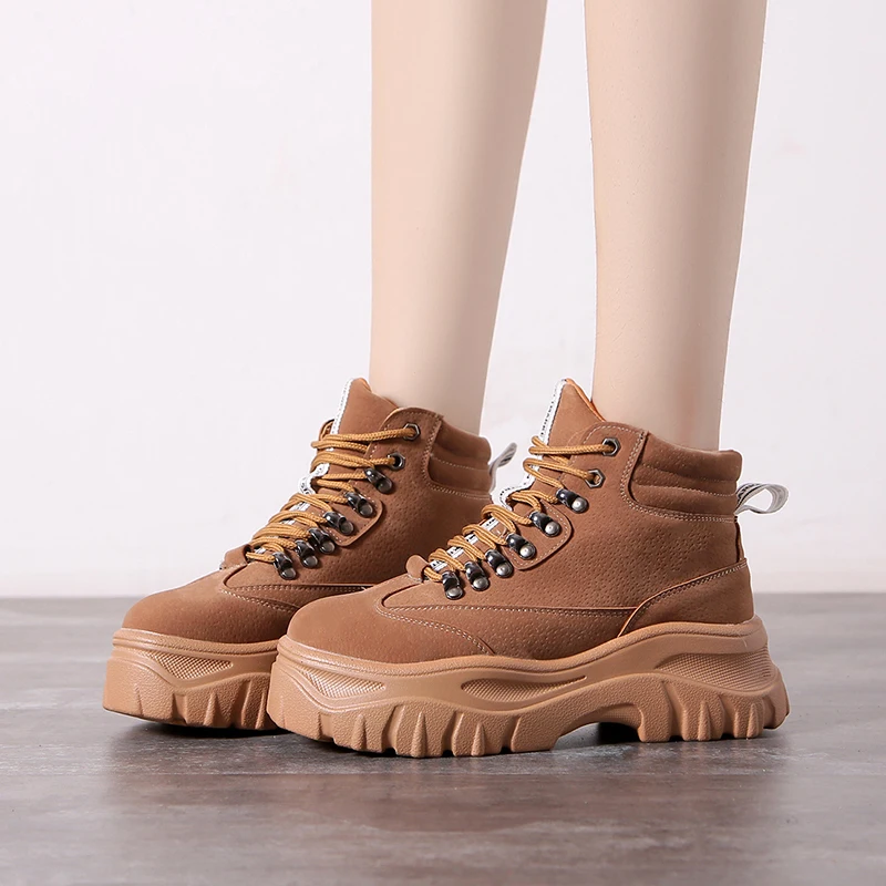 2019 Winter New Women Chunky Sneakers Comfortable Keep Warm Ankle Boots Non-slip Snow Boots Fashion Martin Boots