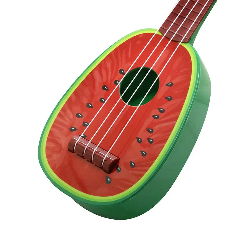 Симпатичные Арбуз гитара фрукты Стиль детей 4 минимодель миниатюрная укулеле