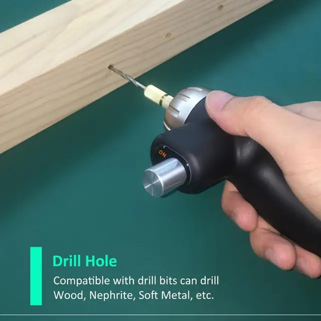 Elektromos Forgó Gravírozó Szerszám 24W Állítható Sebességű Polírozó 10Db Tartozékkészlet Csiszolóeszköz -Készlet - Image 6