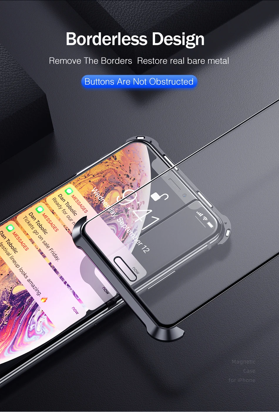REDNUT Магнитный Мобильный чехол для iPhone X Xr Xs Max двойное закаленное стекло магнит чехол для iPhone 7 8 Plus стеклянный чехол