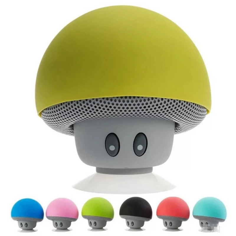 

Fviyi Cartoon Mushroom Wireless Bluetooth speakers with sucker waterproof subwoofer mini speaker audio portable blutooth speaker